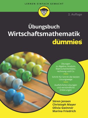 cover image of &Uuml;bungsbuch Wirtschaftsmathematik f&uuml;r Dummies